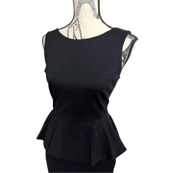 New Banana Republic Black Peplum Dress, Cocktail, Party, Stretch, size 2 - Picture 5 of 15